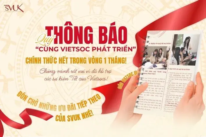 SVUK RA MẮT QUỸ "SVUK CÙNG VIETSOC PHÁT TRIỂN" NHẰM HỖ TRỢ CÁC CHI HỘI SINH VIÊN VIỆT NAM TẠI VƯƠNG QUỐC ANH