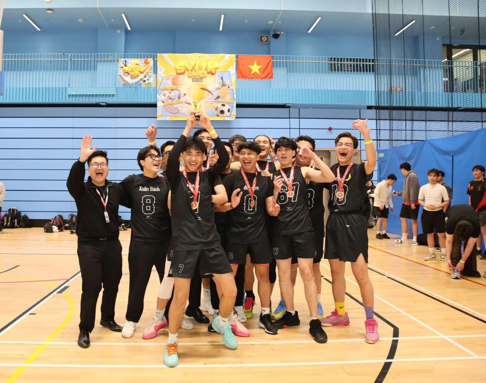 The Gooners basketball champions at SVUK Games